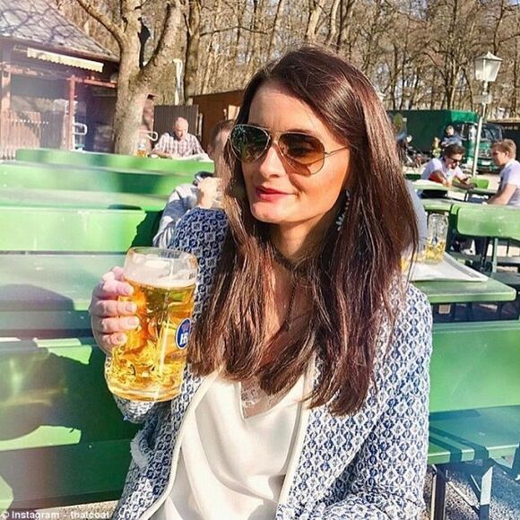 NWT Carolina Belle Jacket Coat Knit Blue White - Picture 9 of 10